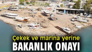 Çekek ve marina yerine bakanlık onayı