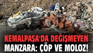 Kemalpaşa'da değişmeyen manzara: Çöp ve moloz!